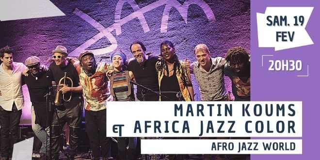 ANNULÉ – MARTIN KOUMS & AFRICA JAZZ COLOR – Le 19/02</br><span style="font-size: medium;"><em>Tropic Promo Music</em></span>